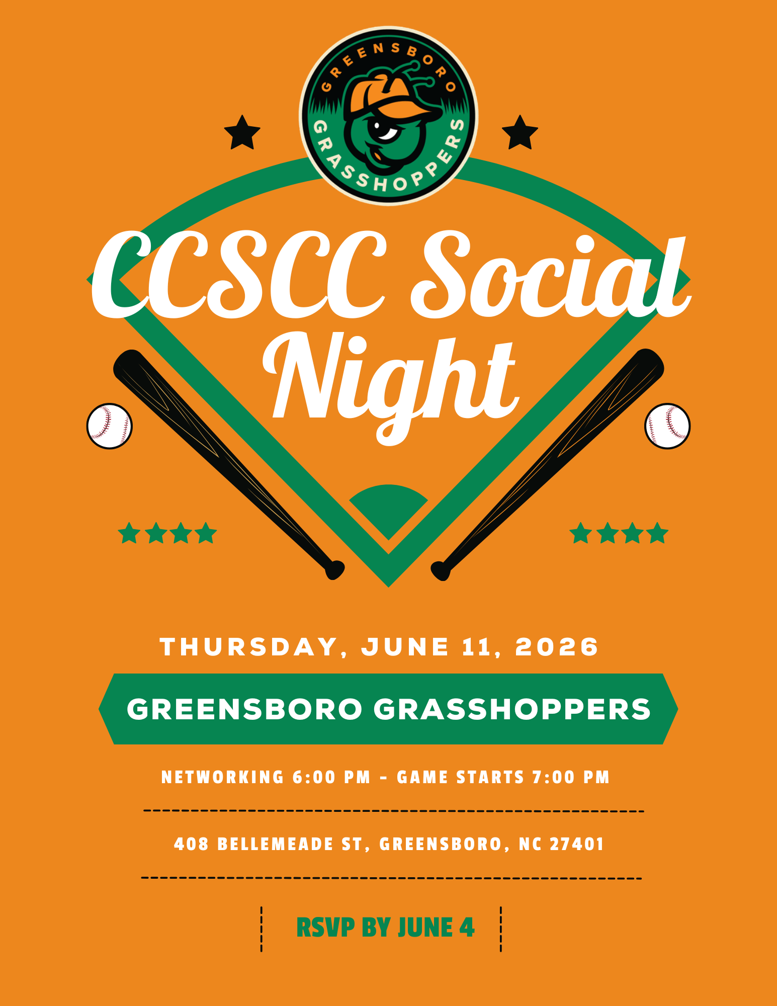 Baseball Night Event Flyer